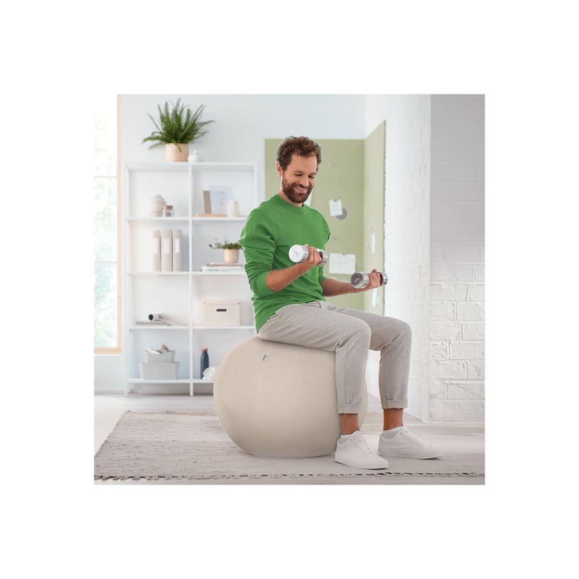 4002432134762-Leitz Ergo - Ballon d'assise ergonomique - Diamètre 65cm - Gris clair-P_405245725_4-7