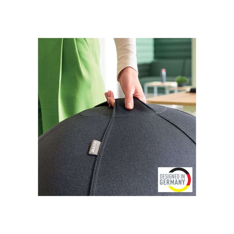 4002432134779-Leitz Ergo - Ballon d'assise ergonomique - Diamètre 65cm - Gris foncé-P_405245726_10-13