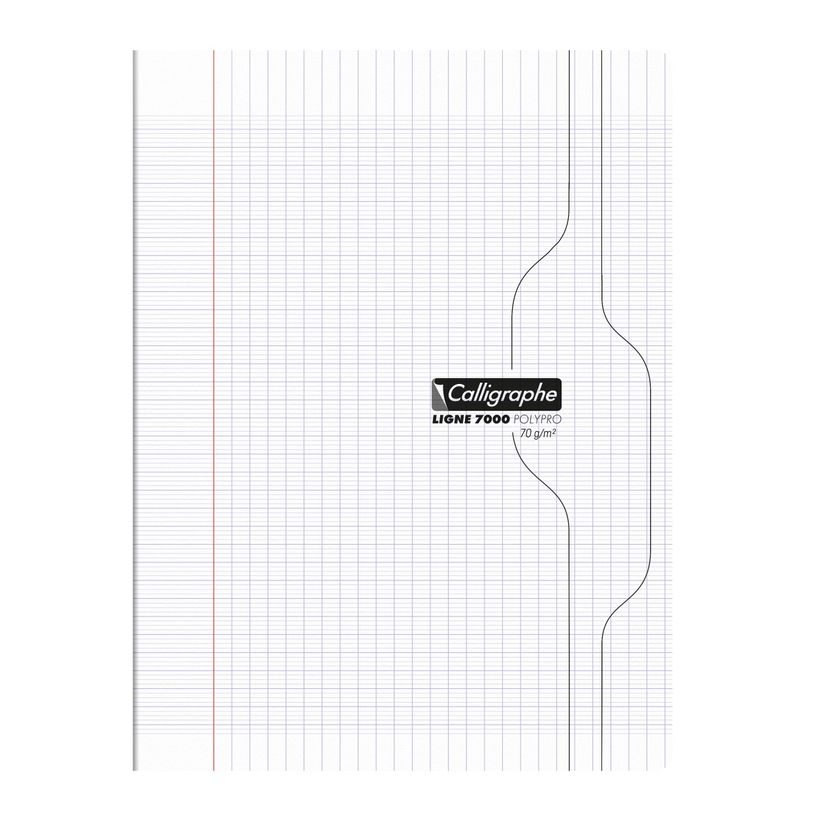 3210331701997-Calligraphe 7000 - Cahier polypro - 24 x 32 cm - 96 pages - grands carreaux (Seyes) - transparent--0
