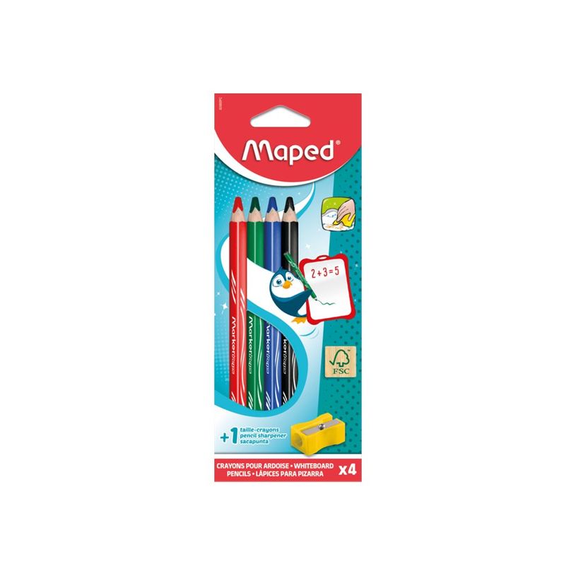 3154148338000-Maped Classic - Crayon - pour tableau (pack de 4)-P_405245844_2-1