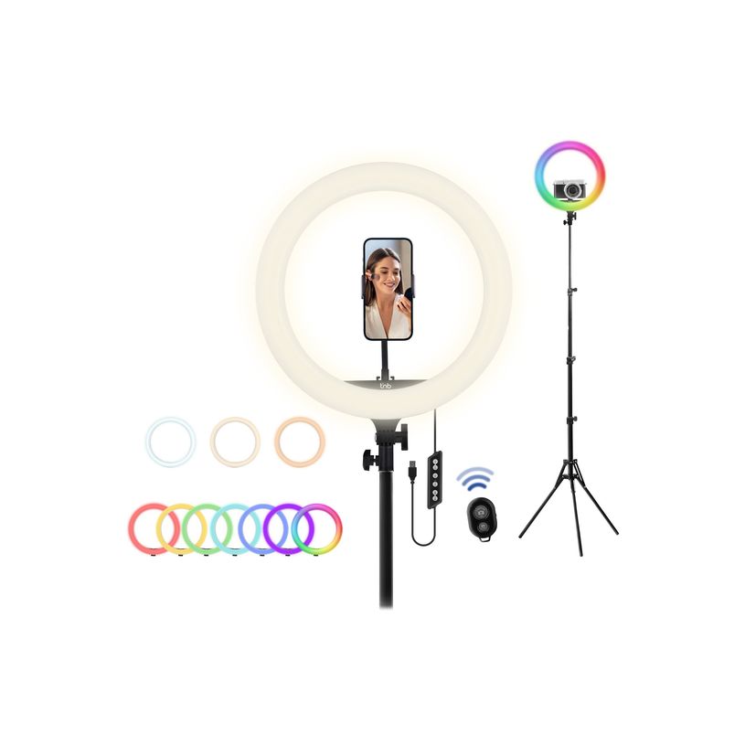 3303170115930-T'nB Influence Pro - Éclairage annulaire - 1 têtes x 208 lampe - LED - 15 W - CC-P_405245849_7-4