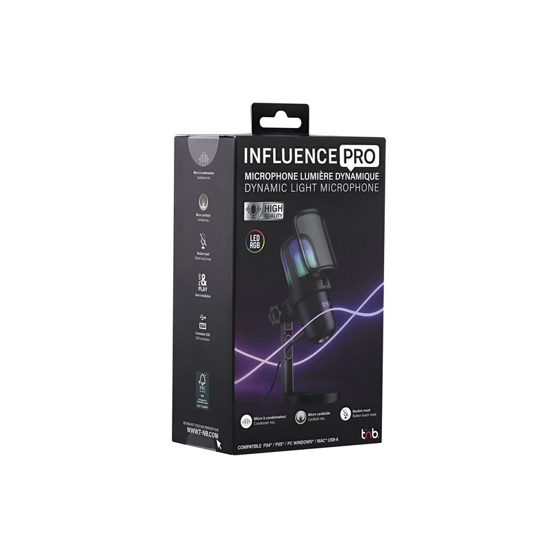3303170115220-T'nB Influence PRO - Microphone - USB - noir-P_405245852_4-2
