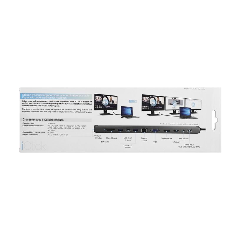 3303170118061-T'nB 12-in-1 - Station d'accueil - USB-C - VGA, HDMI, DP - 1GbE-P_405245903_4-7