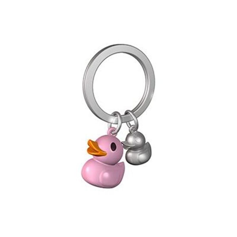 5404006036721-Metalmorphose - Porte-clés - canard rose et son petit-P_405245993_2-1