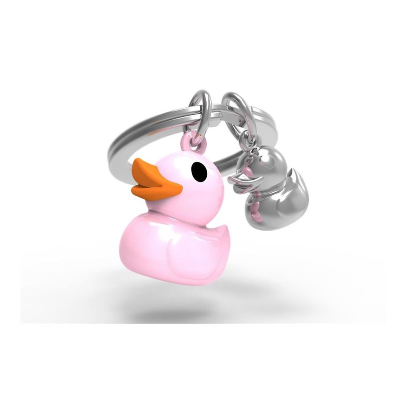 5404006036721-Metalmorphose - Porte-clés - canard rose et son petit-P_405245993_3-2