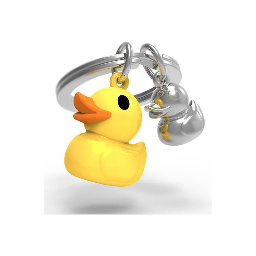 5404006037087-Metalmorphose - Porte-clés - canard jaune et son petit-P_405246013_1-0