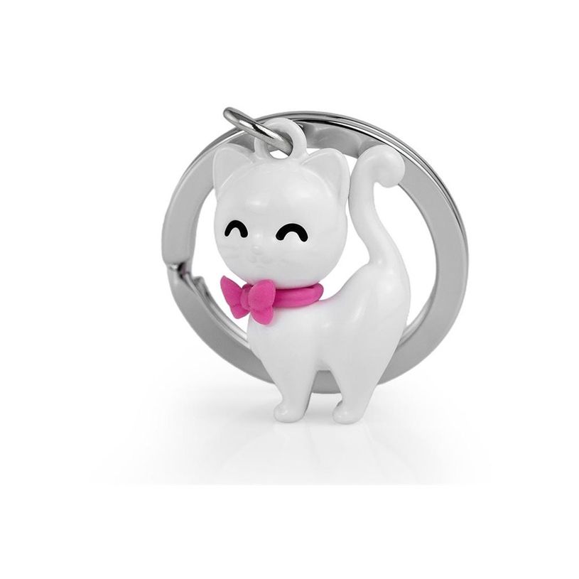 5404006061310-Metalmorphose - Porte-clés - chat blanc-P_405246036_5-2