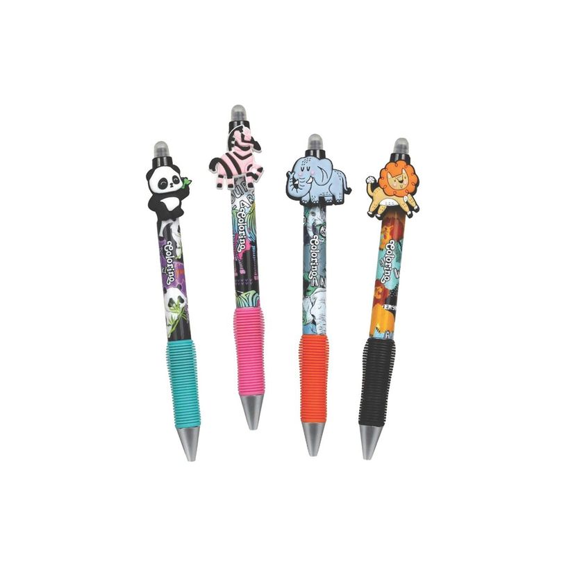 5903686380402-Colorino School - Stylo à bille effaçable animaux sauvages - encre gel - bleu - avec gom-P_405246323_3-2