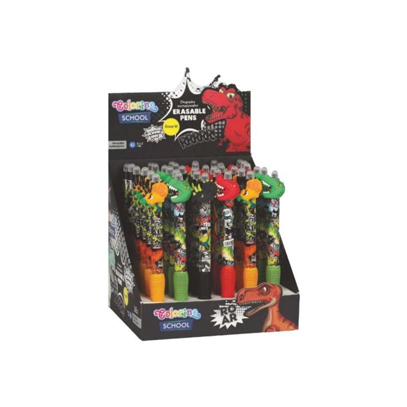 5903686380495-Colorino School - Stylo à bille effaçable dinosaures - encre gel - bleu - avec gomme-P_405246325_1-0