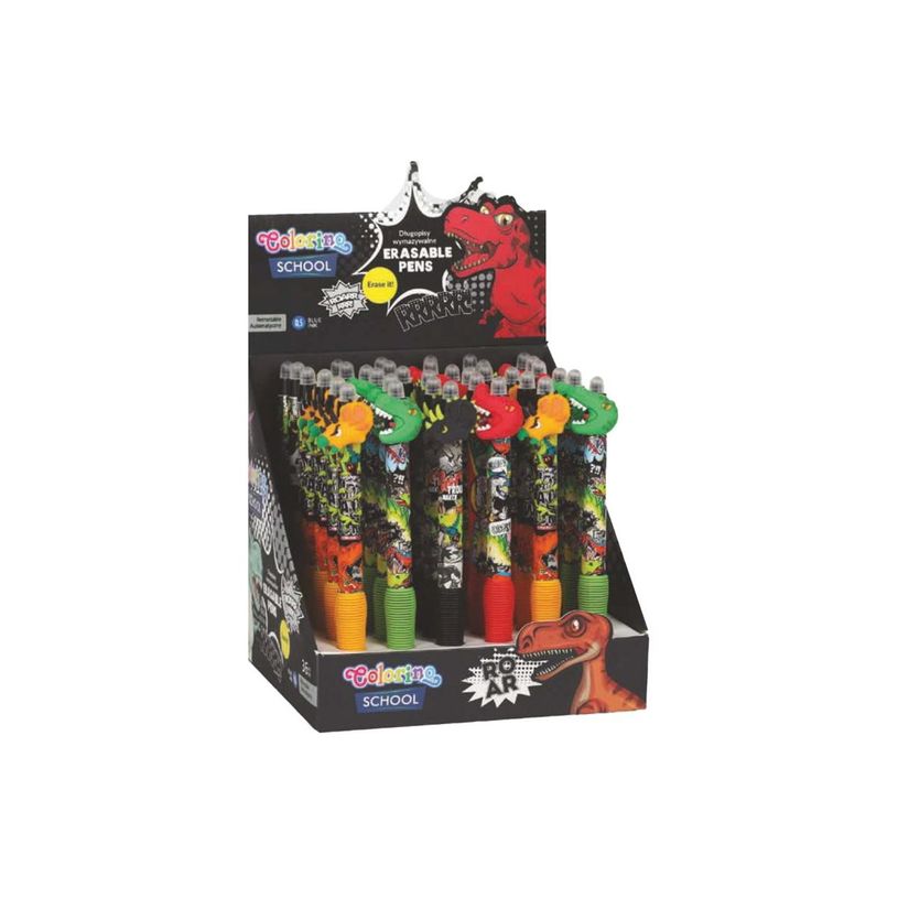 5903686380495-Colorino School - Stylo à bille effaçable dinosaures - encre gel - bleu - avec gomme-P_405246325_3-1