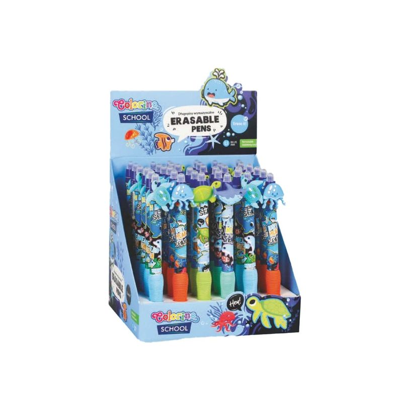 5903686380488-Colorino School - Stylo à bille effaçable monde marin - encre gel - bleu - avec gomme-P_405246327_1-0