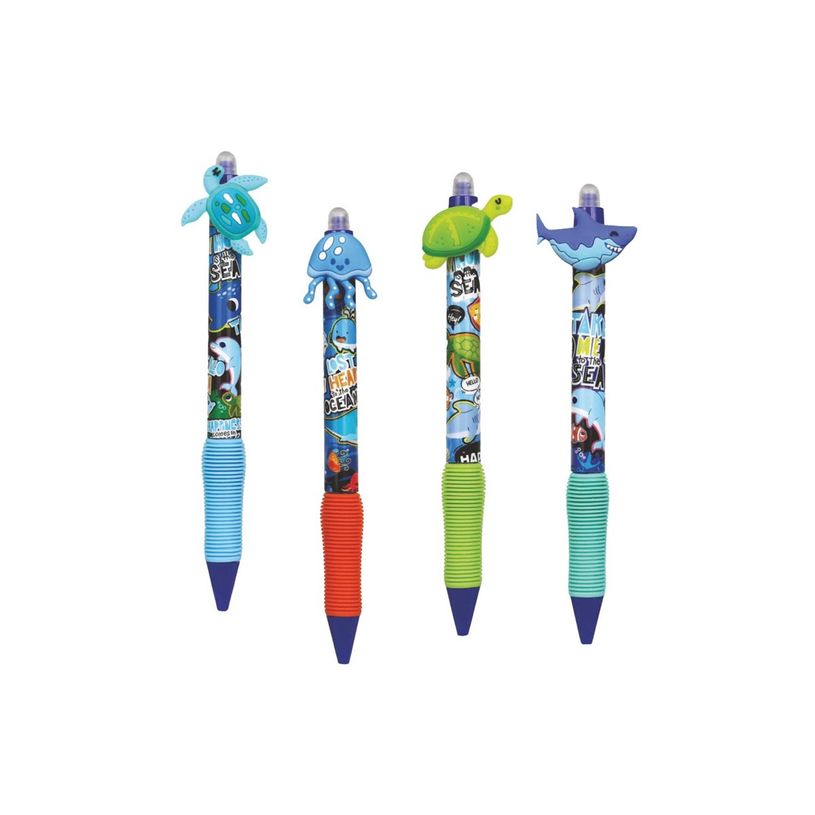 5903686380488-Colorino School - Stylo à bille effaçable monde marin - encre gel - bleu - avec gomme-P_405246327_2-2