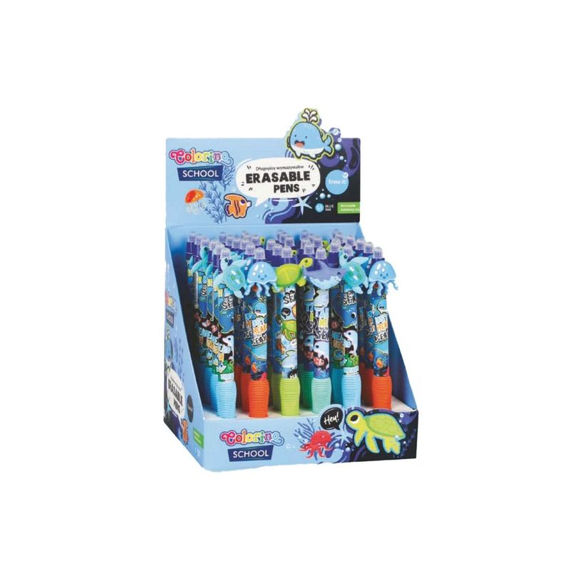 5903686380488-Colorino School - Stylo à bille effaçable monde marin - encre gel - bleu - avec gomme-P_405246327_3-1