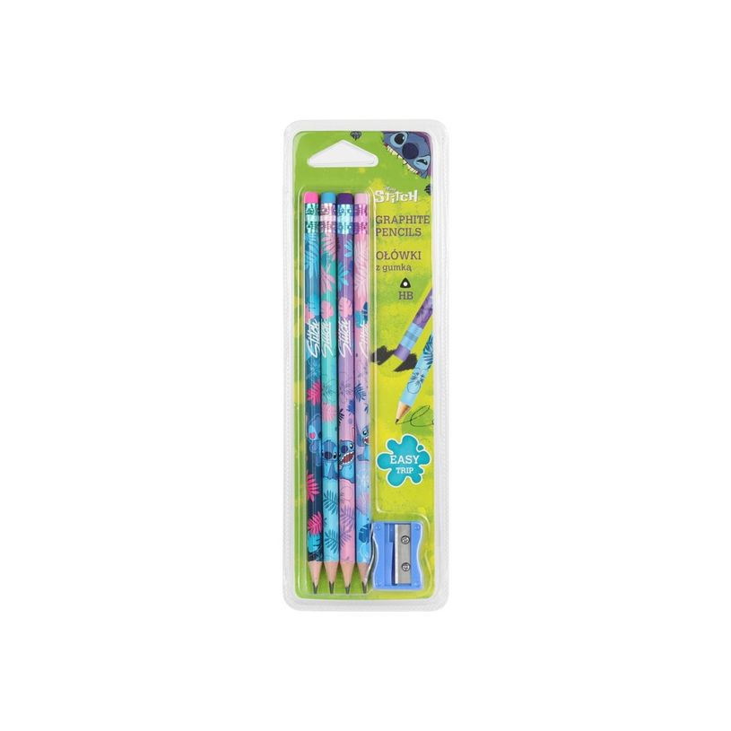 5903686374722-CoolPack Disney - 4 crayons HB Stitch + taille crayons-P_405246337_1-0