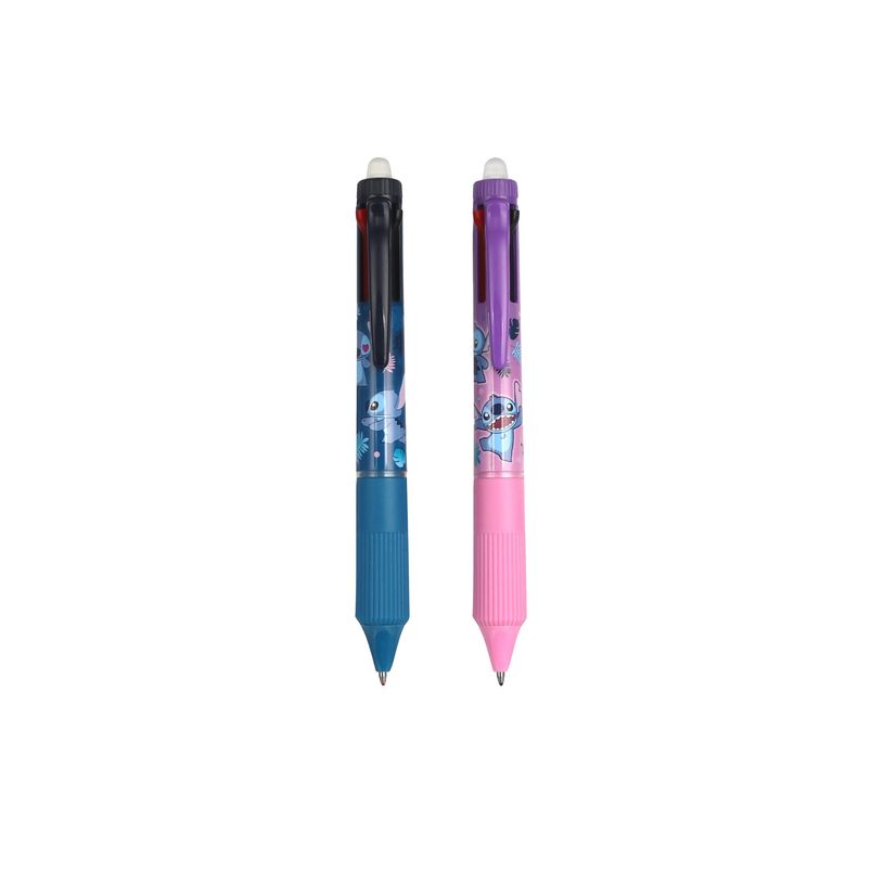 5903686393730-CoolPack Disney - Stylo bille 4 couleurs effaçable Stitch - avec gomme-P_405246340_3-3