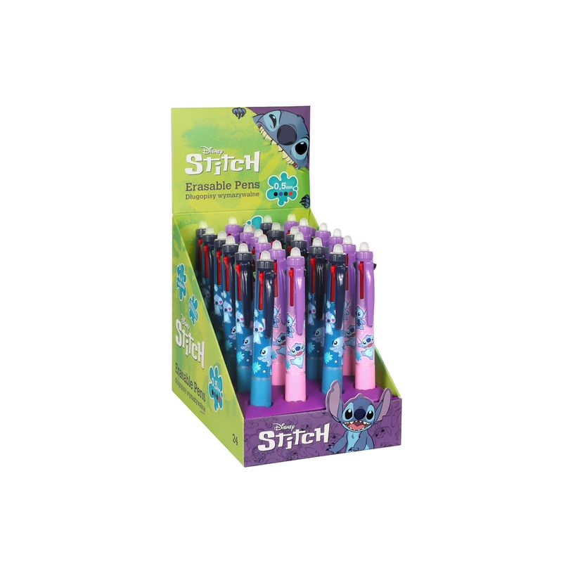 5903686393730-CoolPack Disney - Stylo bille 4 couleurs effaçable Stitch - avec gomme-P_405246340_4-2