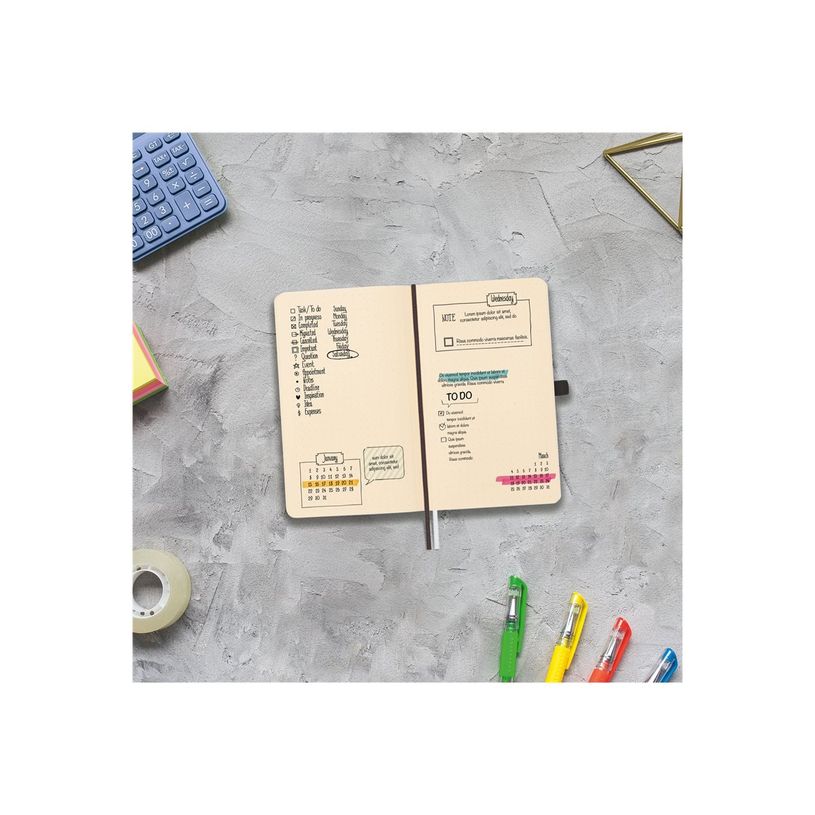 8422952393344-Finocam Nexo - Cahier de notes - petit - 90 x 150 mm - 72 feuilles / 144 pages - papier blanc cassé - pointillé - couvert-P_405246380_5-6