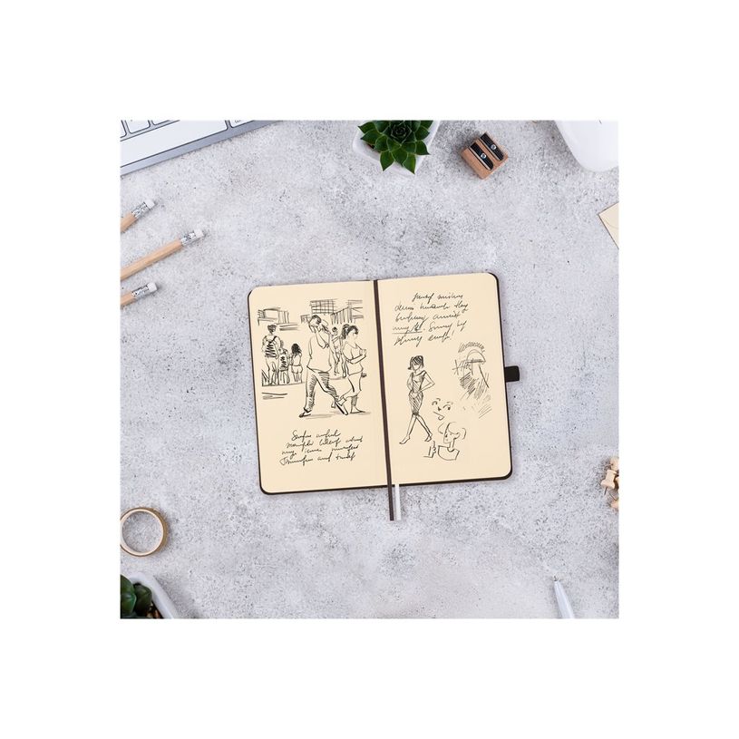 8422952394242-Finocam Nexo - Cahier de notes - petit - 90 x 150 mm - 72 feuilles / 144 pages - papier blanc cassé - uni - couver-P_405246396_6-7