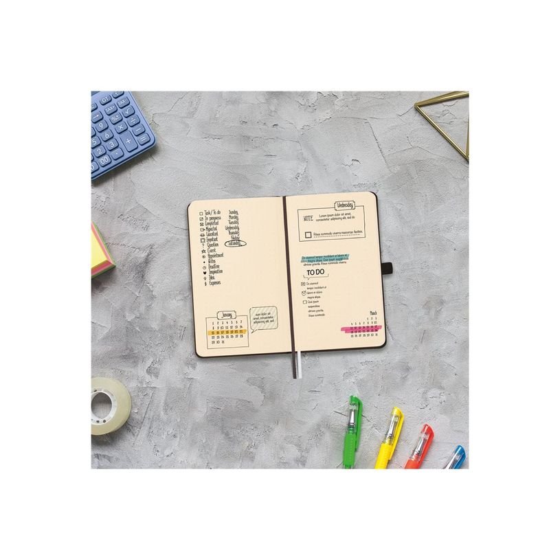 8422952393931-Finocam Nexo - Cahier de notes - petit - 90 x 150 mm - 72 feuilles / 144 pages - papier blanc cassé - pointillé - couvercl-P_405246403_5-6