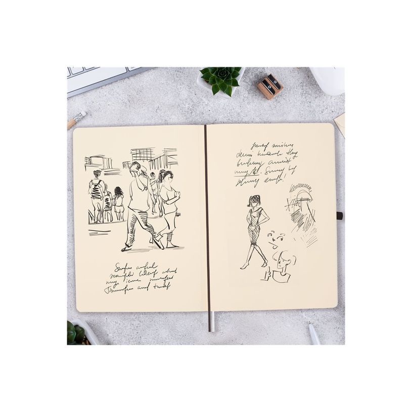 8422952393382-Finocam Nexo - Cahier de notes - B5 - 176 x 250 mm - 72 feuilles / 144 pages - papier blanc cassé - uni - couvert-P_405246456_5-5