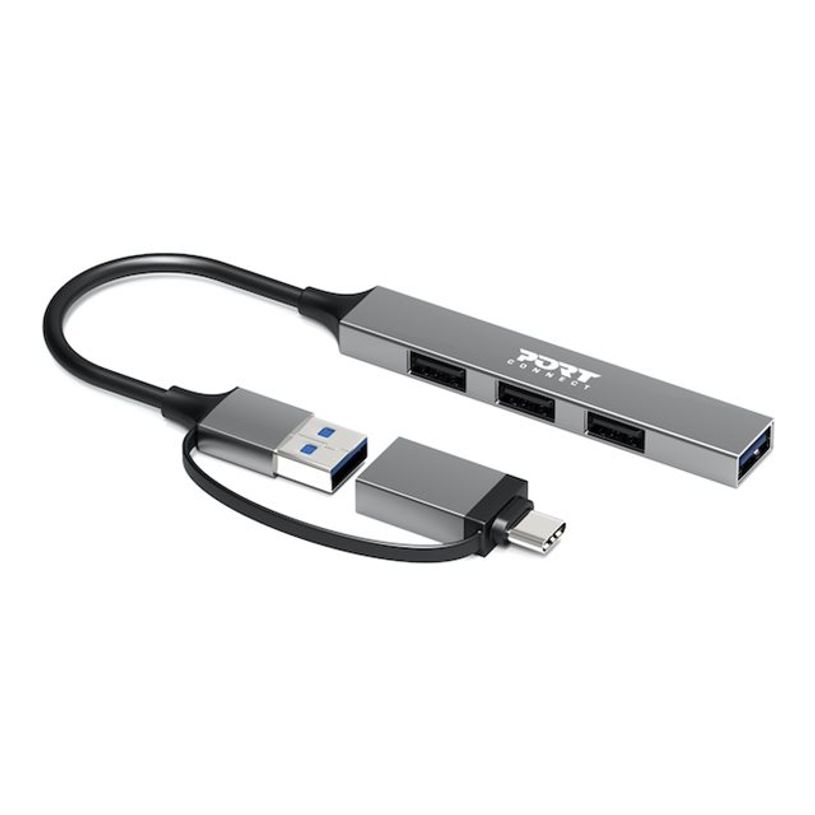 3567049001605-PORT Connect - Hub - USB-C/USB-A - 3 x USB 2.0 + 1 x SuperSpeed USB-P_405246524_9-0