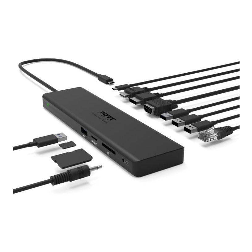 3567042030305-PORT connect TRIPLE SCREEN TRAVEL - Station d'accueil - USB-C 3.1 Gen 2 - DP, HDMI, VGA --P_405246528_3-10