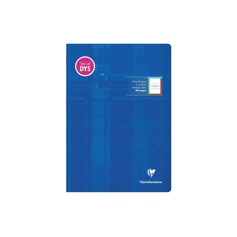 3329680361285-Clairefontaine - Cahier de notes - agrafé - A4 (210 x 297 mm) - 24 feuilles / 48 pages - papier blanc - règlé - couv-P_405246562_3-4