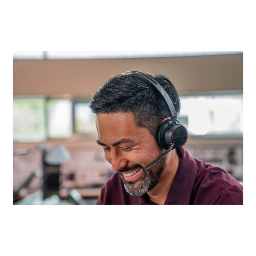 0197029504524-Poly Voyager Focus 2 - Micro-casque - sur-oreille - Bluetooth - sans fil, filaire - USB-C via un adaptateur Bluetooth - noir - -P_405246693_3-9