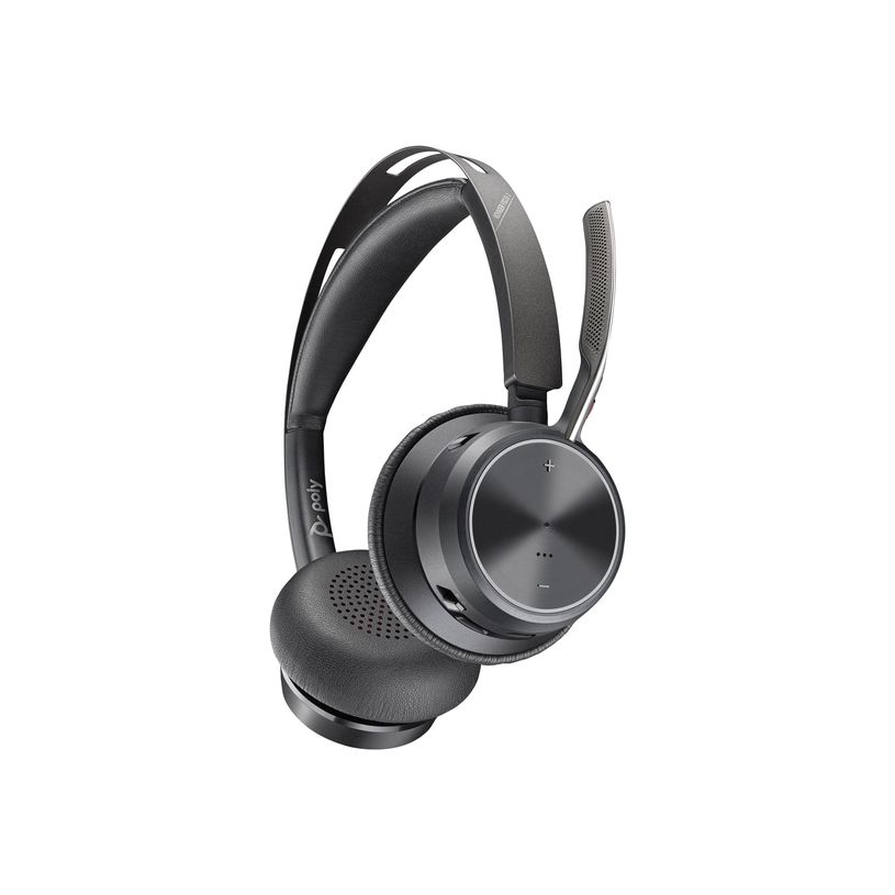 0197029504524-Poly Voyager Focus 2 - Micro-casque - sur-oreille - Bluetooth - sans fil, filaire - USB-C via un adaptateur Bluetooth - noir -P_405246693_36-24