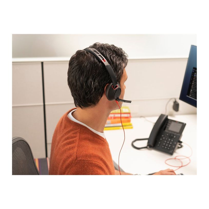 0197498429441-Poly Blackwire 5220 - Micro-casque - sur-oreille - filaire - USB-C, jack 3,5mm - noir - Certifié pour Skype for Business, certifié Cisco Jabber, Certifié Avaya, Certifié pour Microsoft Teams, certifié Zoom, certifié UC, W-P_405246695_3-3