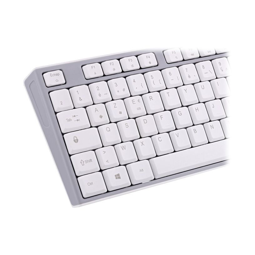 3303170118276-T'nB Classy - Clavier sans fil rechargeable - 2.4 GHz, Bluetooth - gris et blanc-P_405246720_10-3
