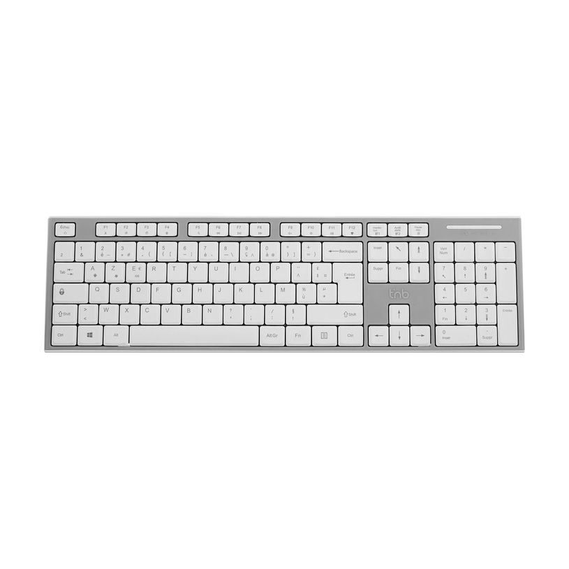 3303170118276-T'nB Classy - Clavier sans fil rechargeable - 2.4 GHz, Bluetooth - gris et blanc-P_405246720_6-5
