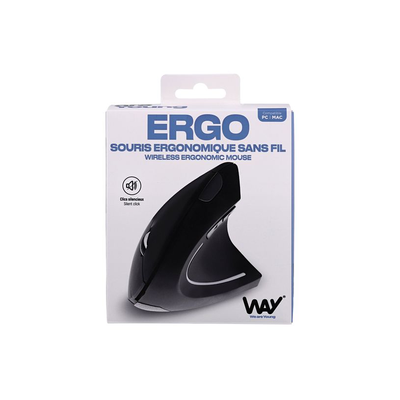 3303170122556-T'nB Ergo WAY - Souris verticale sans fil - ergonomique - 6 boutons - noir-P_405246721_3-5