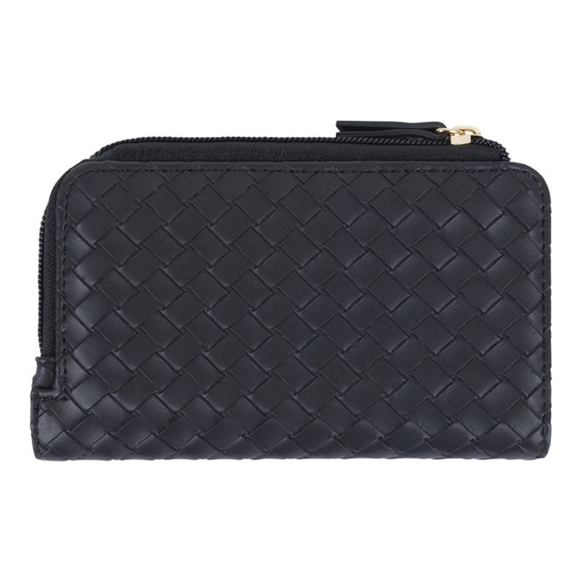 3664447203911-Oberthur Lisbonne - Portefeuille Noir – Élégant en Mix-Matière Tressé/Lisse, 10 Emplacements Carte-P_405246752_6-3