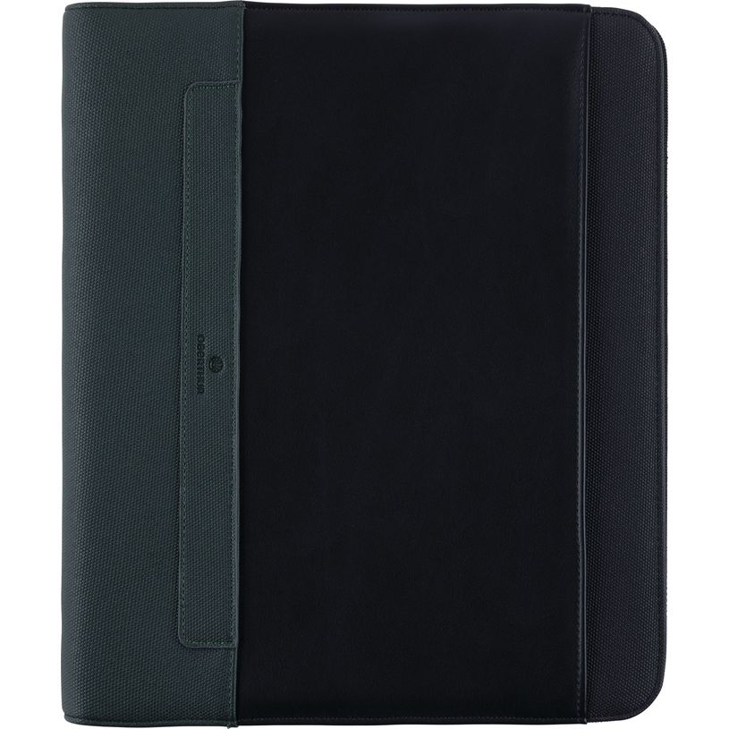 3664447203799-Halifax - conférencier a4 zippé - noir et vert--0