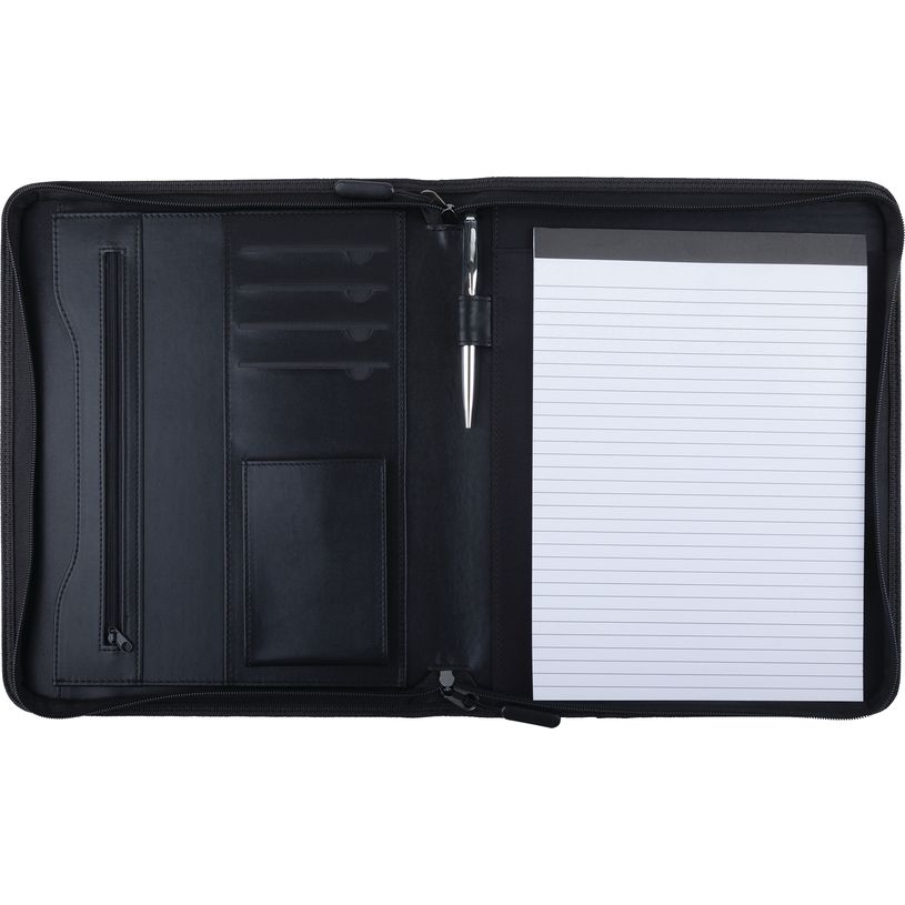 3664447203799-Halifax - conférencier a4 zippé - noir et vert--1