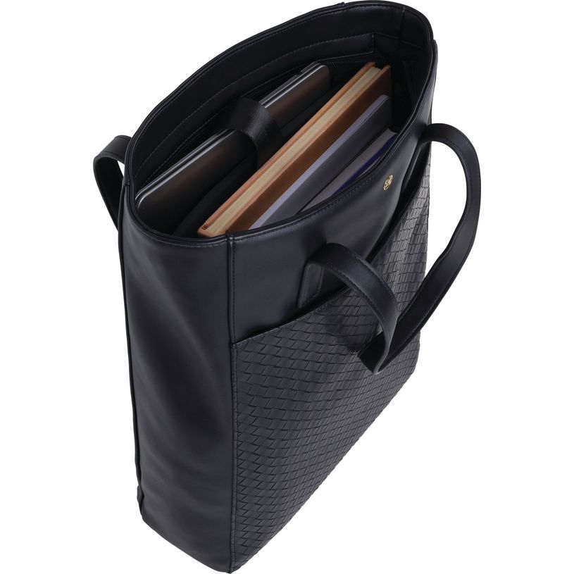 3664447203850-Sac cabas ordinateur 15,6" Lisbonne - 1 compartiment - noir - oberthur--1