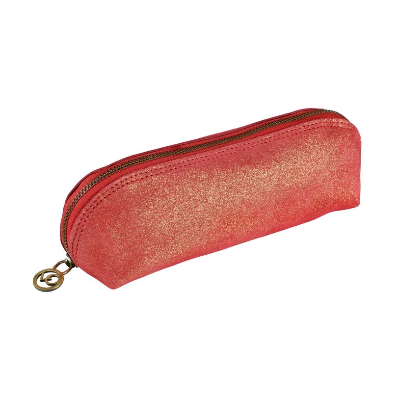 3371010489879-Quo Vadis - Trousse - Triangle - Julo - 21x6,5x6,5 cm - Cuir de vachette suédé - 1 compartiment(s)--1