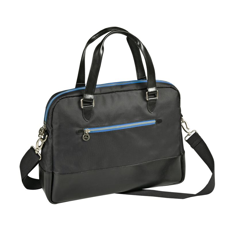 3371010501380-Quo Vadis - Sacoche - Holi - Bleu - 38x28,5x5 cm - Cuir pleine fleur de vachette - 2 compartiment(s) - Avec bandoul--0