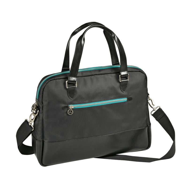 3371010501403-Quo Vadis - Sacoche - Holi - Bleu - 38x28,5x5 cm - Cuir pleine fleur de vachette - 2 compartiment(s) - Avec bandoul--0