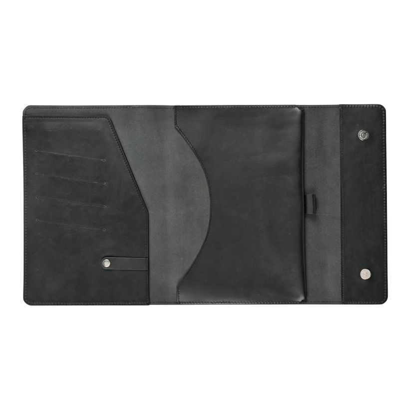 3371010470365-Quo Vadis - Etui carnet/tablette - Rangers - Noir - 19,5x26,5 cm - Cuir pleine fleur de buffle--1