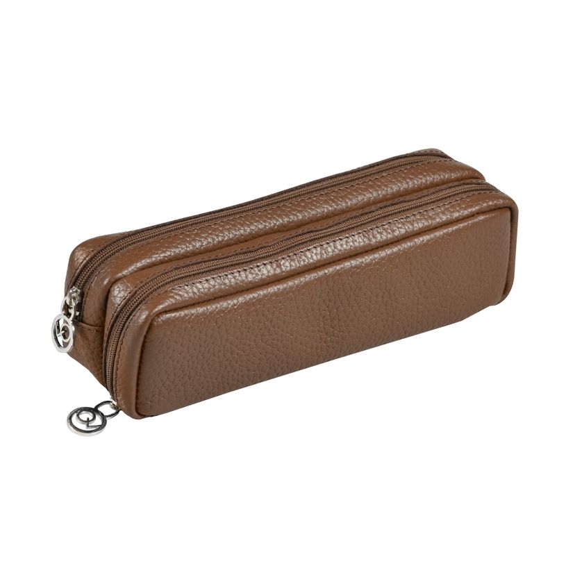 3371010488384-Quo Vadis - Trousse - Rectangle - Goya - 21x6x7 cm - Cuir pleine fleur de vachette - 1 compartiment(s)--3