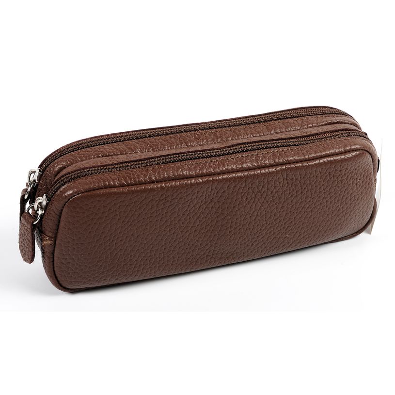 3338800036453-Quo Vadis - Trousse - Rectangle - Goya - 21x6x7 cm - Cuir pleine fleur de vachette - 1 compartiment(s)--3