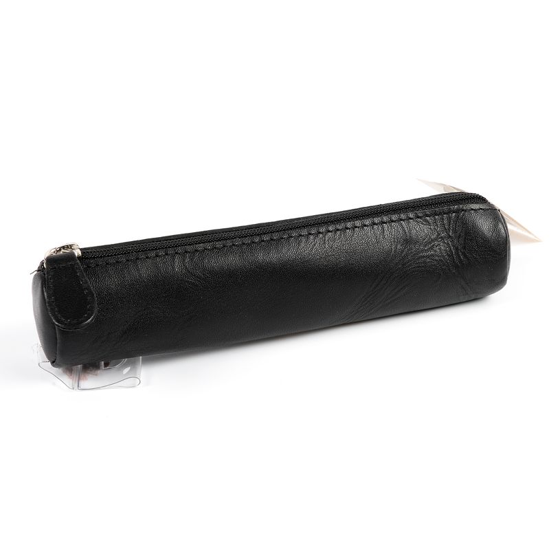 3338805004969-Quo Vadis - Trousse - Ronde - Satiny - 17x3,5 cm - Cuir pleine fleur de vachette - 1 compartiment(s)--3