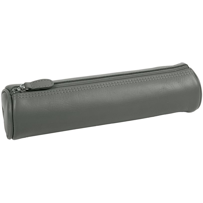 3338805004952-Quo Vadis - Trousse - Ronde - Satiny - 22x6 cm - Cuir pleine fleur de vachette - 1 compartiment(s)--1