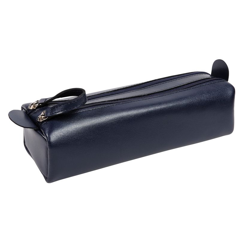 3338805007526-Quo Vadis - Trousse - Rectangle - Satiny - 22x7x5 cm - Cuir pleine fleur de vachette - 1 compartiment(s--2