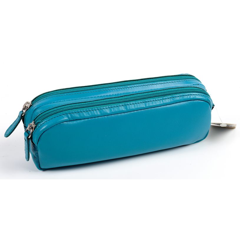 3338805004464-Quo Vadis - Trousse - Rectangle - Satiny - 21x6x7 cm - Cuir pleine fleur de vachette - 1 compartiment(s--0