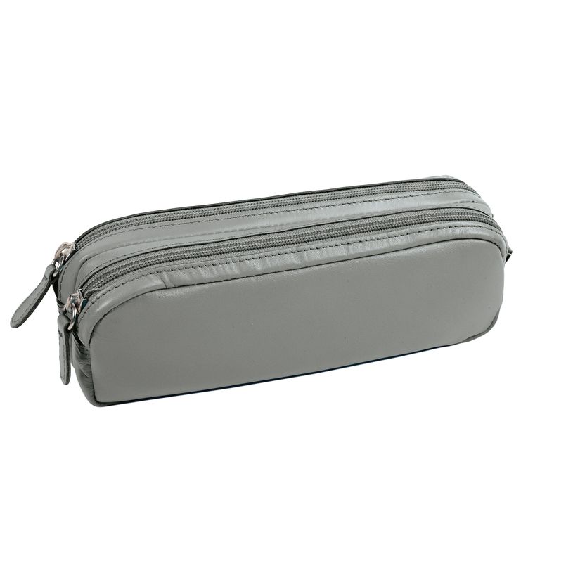 3338805004464-Quo Vadis - Trousse - Rectangle - Satiny - 21x6x7 cm - Cuir pleine fleur de vachette - 1 compartiment(s--1