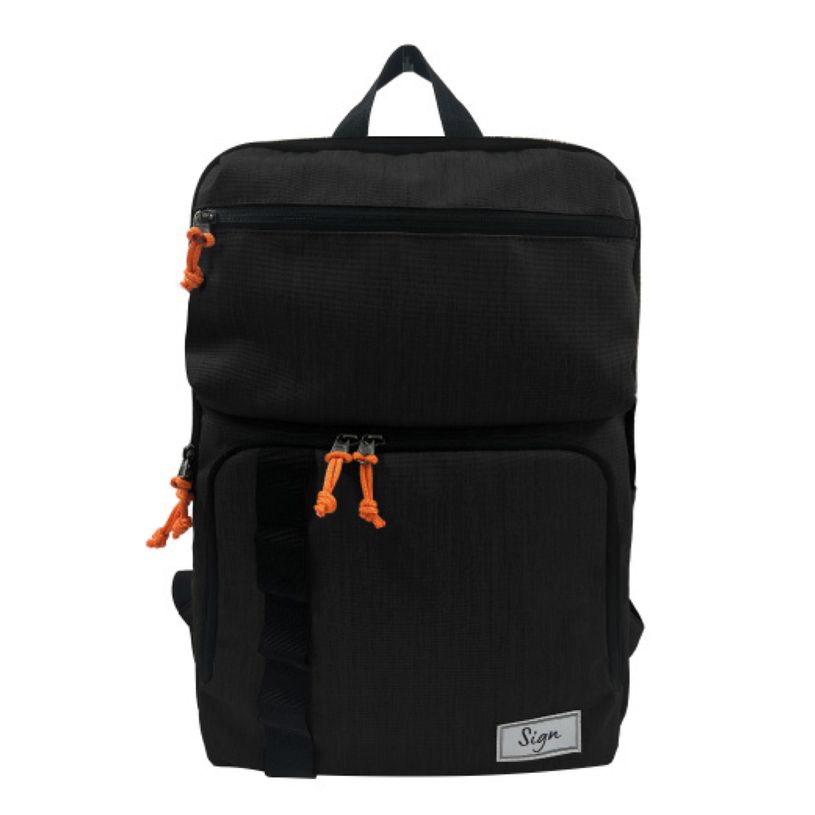 3173740252170-Sac à dos fin SIGN "Ecoflex" coloris noir--0