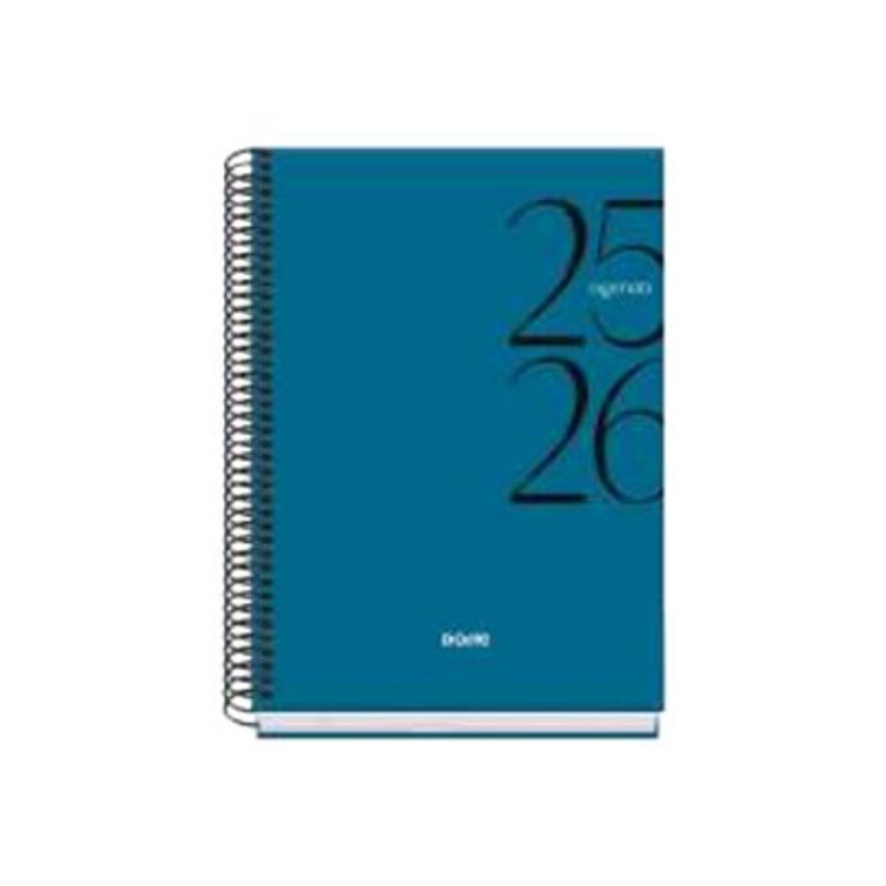 8421938520606-Dohe SYSTEM - Agenda - 2025-2026 - 1 jour par page - reliure à spirale - A5 (150 x 210 mm) - 144 feuilles - bleu - carton -P_405247025_2-0